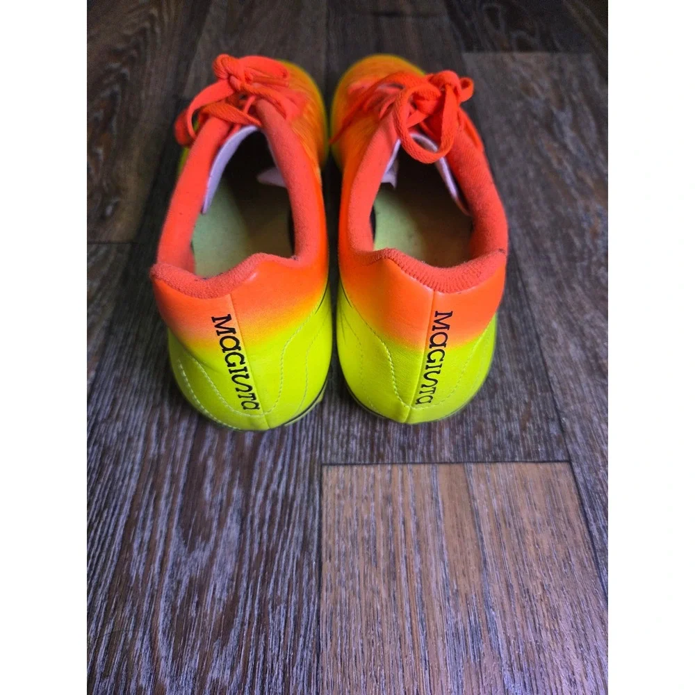 Nike Mens 11 Magista Onda FG Soccer Cleats Total Orange Volt Yellow - Picture 3 of 6